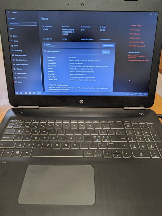 Laptop Gaming HP Pavilion 15 Intel Core i5 NVIDIA GTX 950M 2GB
