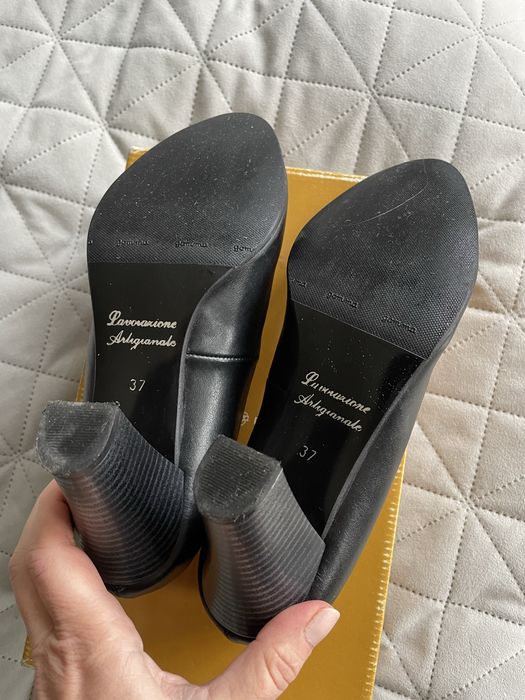 Дамски елегантни обувки естествена кожа