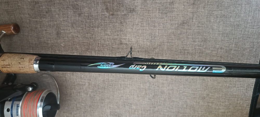Vând 3 lansete Motion carp cu 3 mulinete Okuma longbow 65