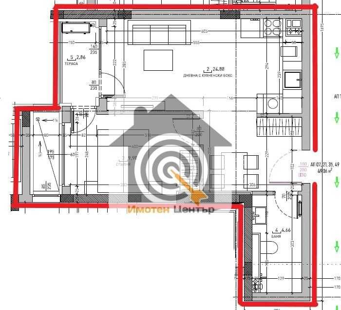 Продава се Двустаен апартамент в София, Малинова долина - 60 кв.м за 1832 €/кв.м - Снимка #1