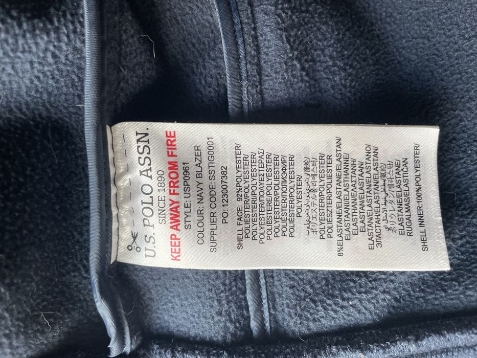 U.S. Polo Assn. fleece căptușite antivânt pentru  12-13 ani