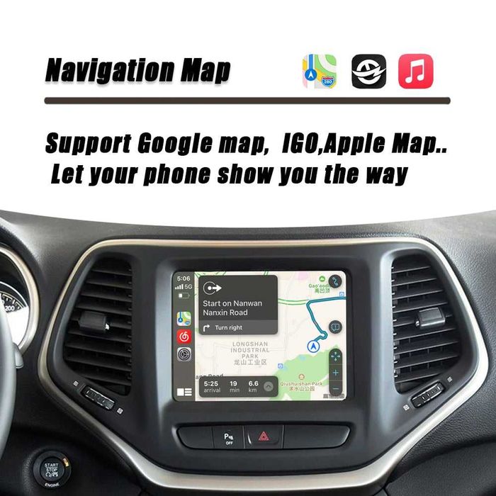 CarPlay / Android Auto модул за Jeep Cherokee, Grand Cherokee, Compass