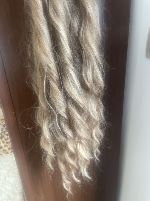 Естествена virgin коса 200 грама , 60 см