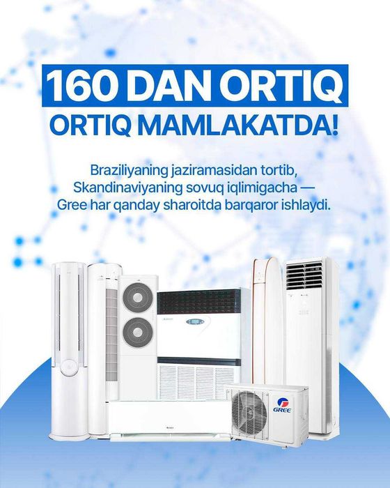 Кондиционер Колонний GREE T-FRESH Optom va Donaga NDS va Rassrochka