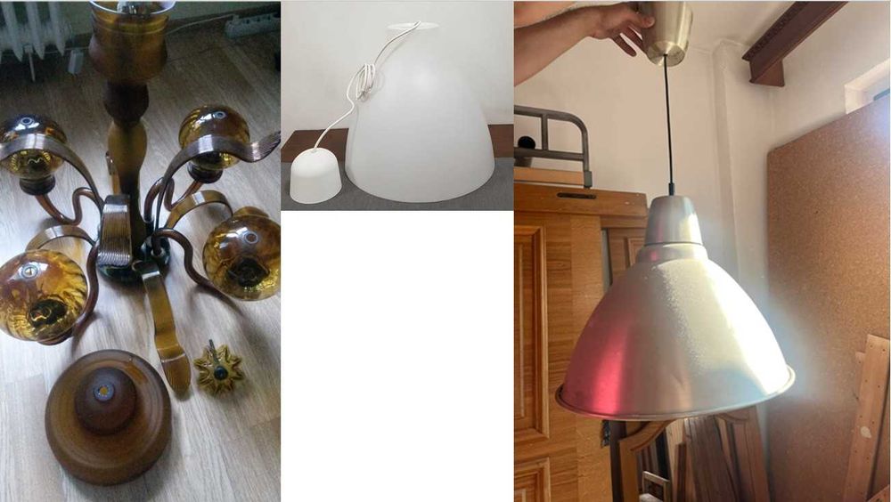 Diverse luminat: Lustre, Lampadar/Lampi, Plafoniere & Abajururi sticla