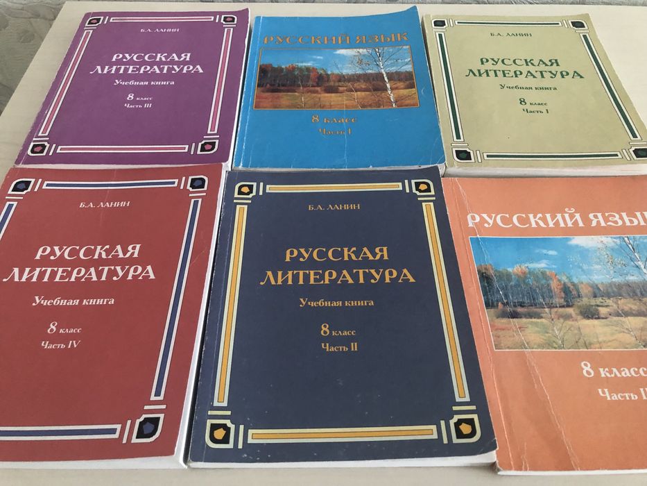 Книги русский язык и литература 8 класс