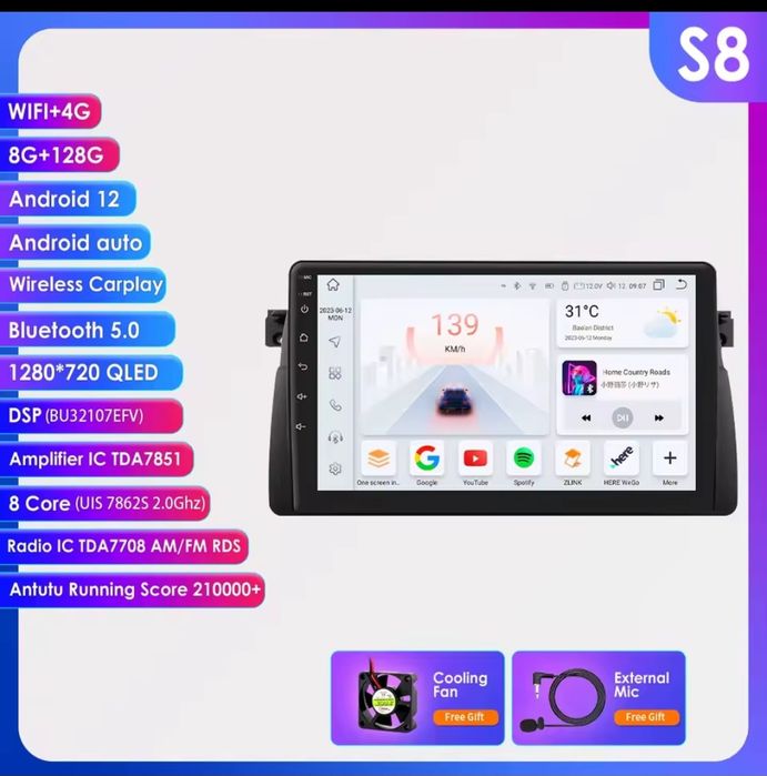 Navigatie Bmw E46,E39,E53 Android