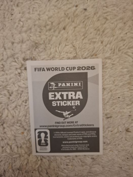 Panini world cup sticker 2026:Vini.jr extra sticker