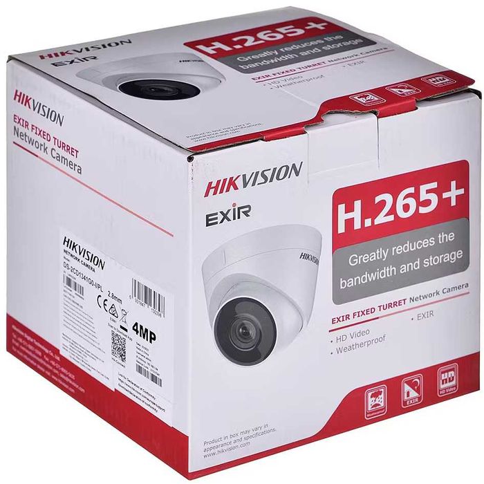 Camera IP 4MP Poe Hikvision DS-2CD1341G0-I-2.8mm lentila 2.8mm IR 20m tip Dome noua sigilata