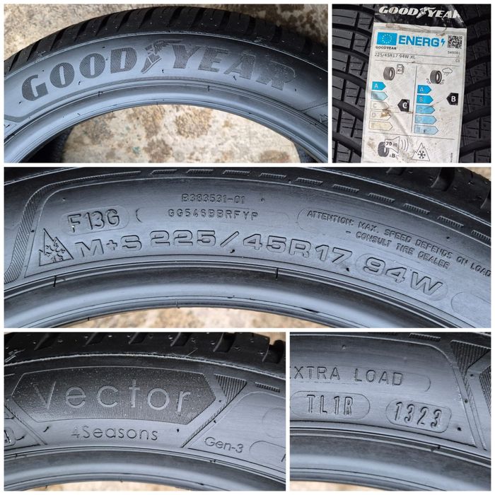 O bucată 225/45 R17 M+S iarnă - una Goodyear Pirelli Yokohama