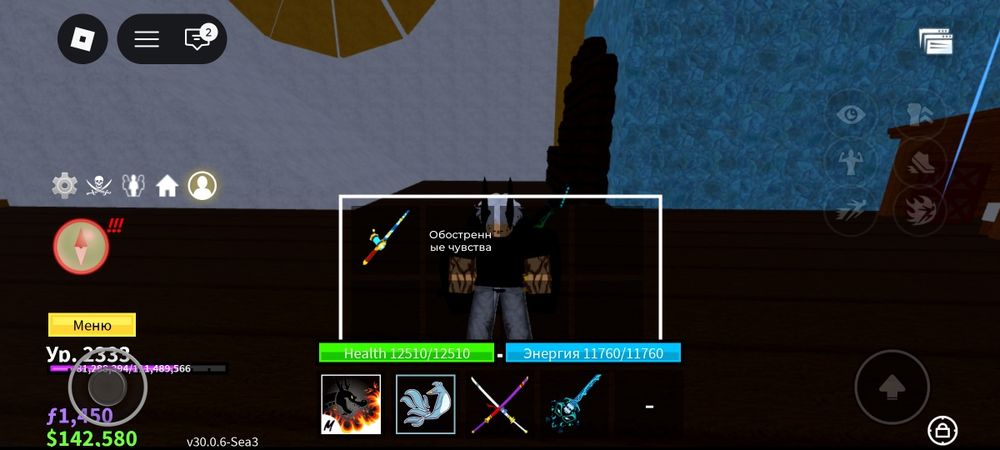 Продажа аккаунта по Bloks fruit