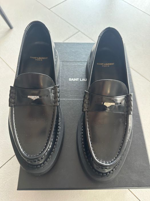 Оригинални мъжки обувки Saint Laurent Лоуфъри