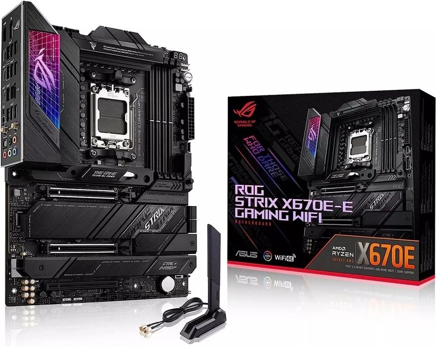 ASUS ROG STRIX X670E-E GAMING WIFI Motherboard ATX Support 4xDDR5 4x M.2 Foarte Rară TOP