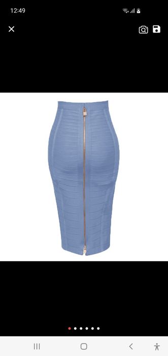 Fusta din material elastic  tip bandaje, nou-nouța!