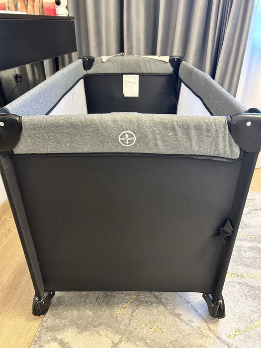 Pat copii, tarc, pliabil + saltea si  spatiu depozitare