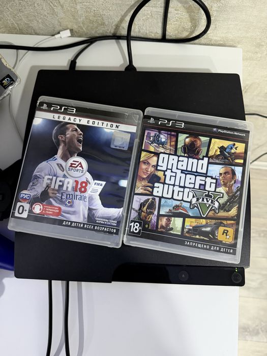Ps3 slim 320гб полный комплект