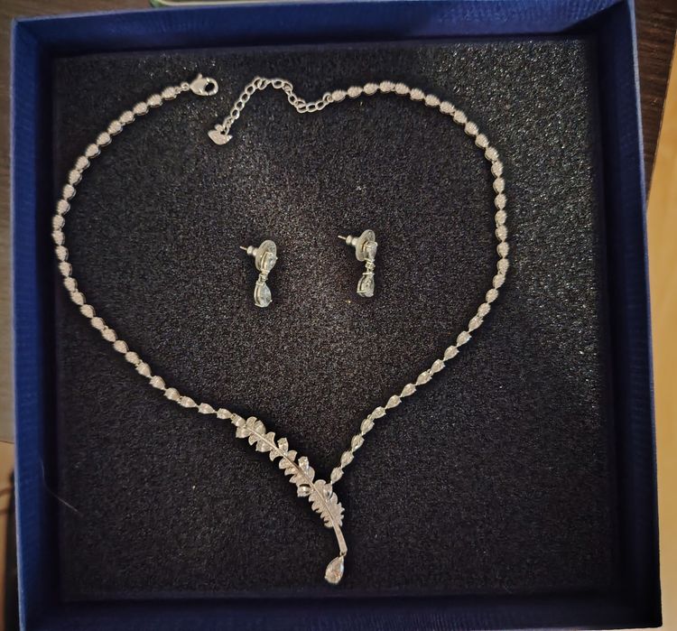 Set lant cu cerceii SWAROVSKI