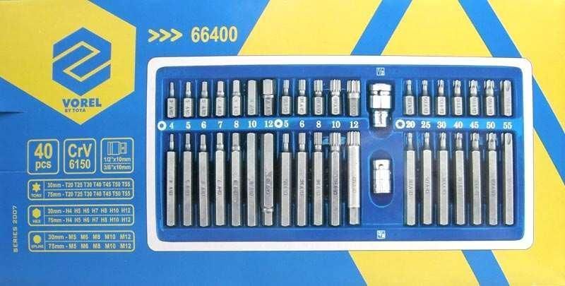 Комплект битове Cr-V 40 части