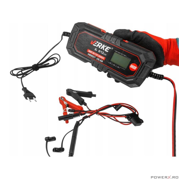 Redresor cu microprocesor, 6/12V Z6.0A, Verke