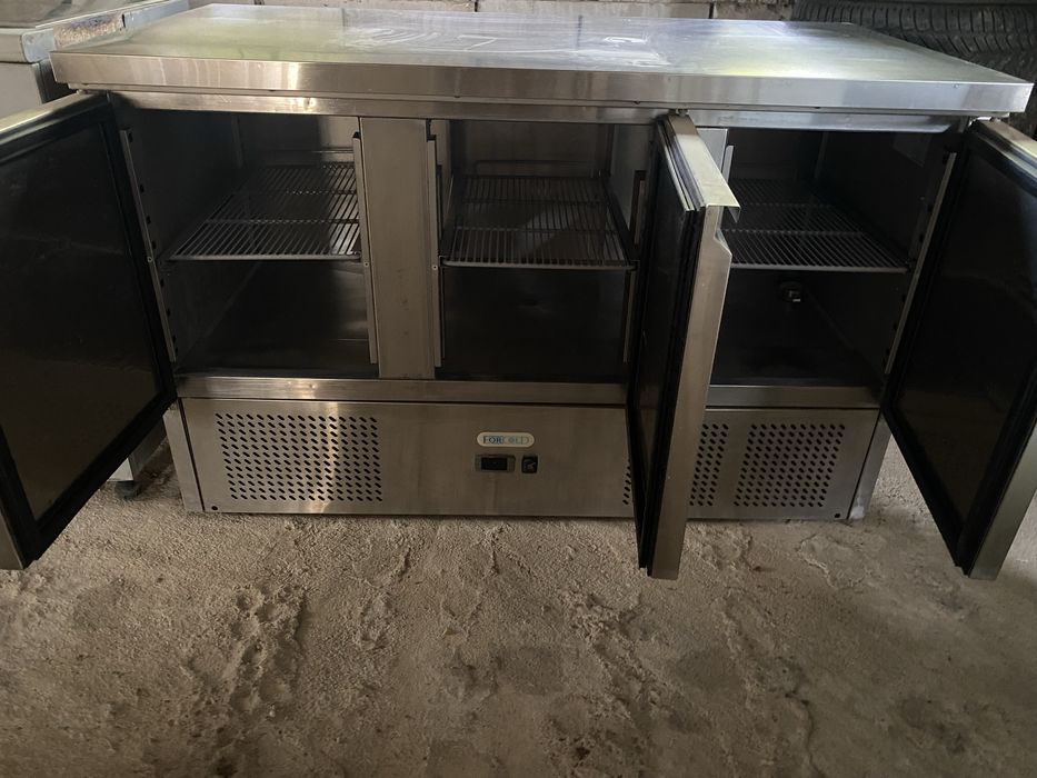 Masa rece, profesionala, masa frigorifica 3 usi, pizza, bucatarie