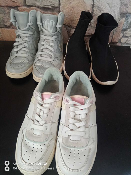 Ghete Nike argintii
