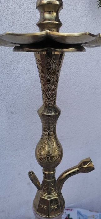 vand narghilia  73  cm din  bronz  incompleta  crt 150 lei