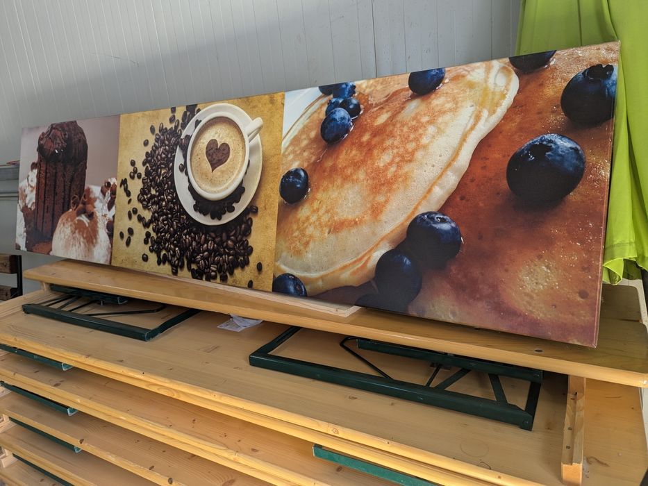 2 canvas cafea lungime 250 cm cu 60 cm
