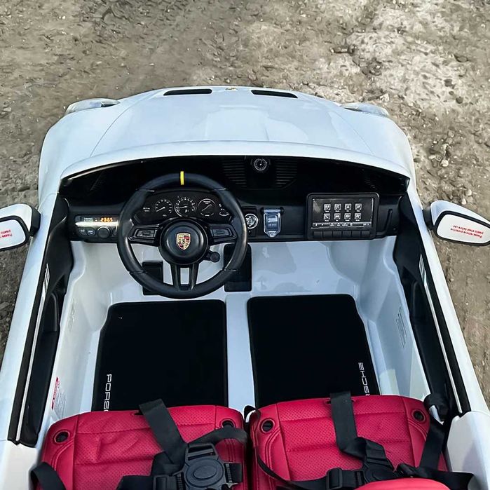 Masinuta electrica pentru 2 copii Porsche 911 GT3 320W, 24V 14Ah White