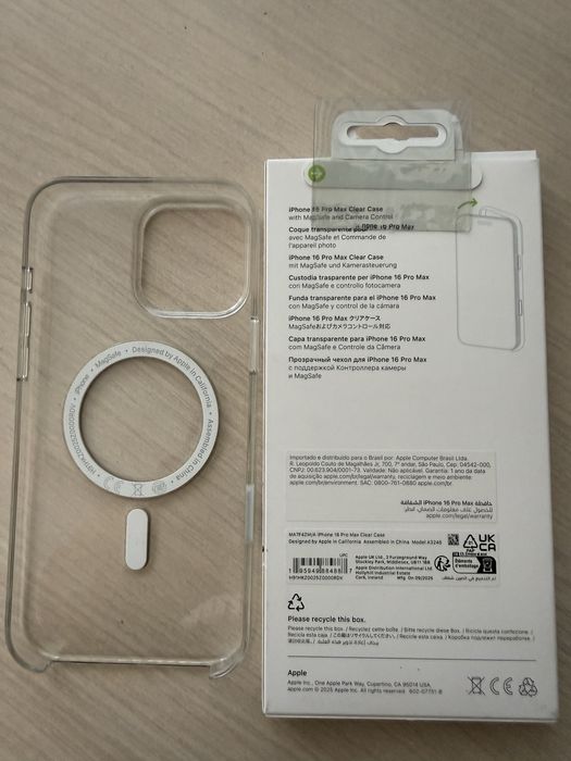 Husă Apple Clear Case | MagSafe | Camera Control iPhone 16 Pro Max
