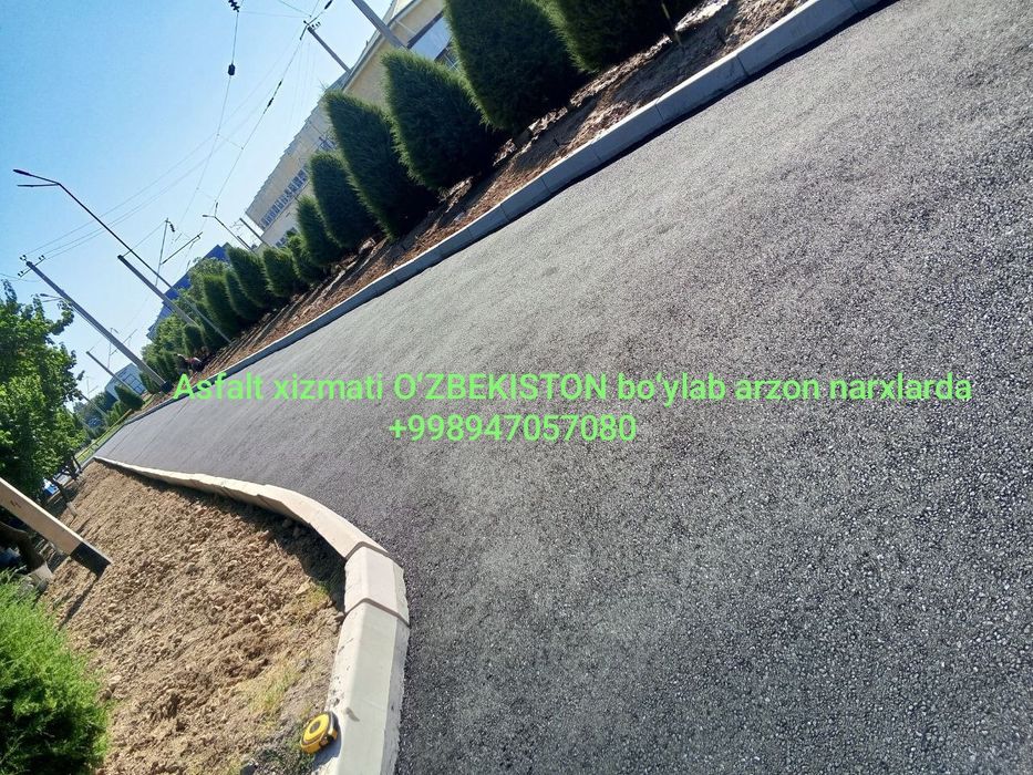 Asfalt xizmati OʻZBEKISTON boʻylab arzon narxlarda