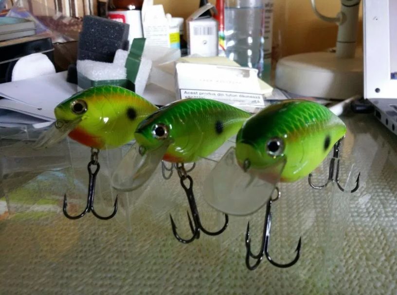 Voblere LUCKY CRAFT Flat si Fat. Made in Japan. NOI!