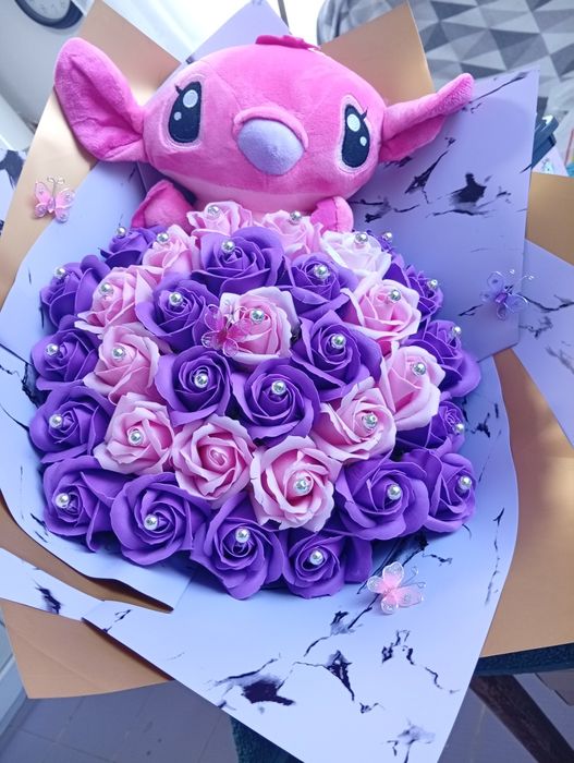 Buchet de flori cu stichi