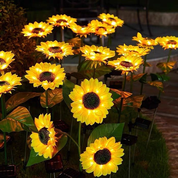Lampa Solară Floarea-soarelui  Set 2 buc de Vânzare