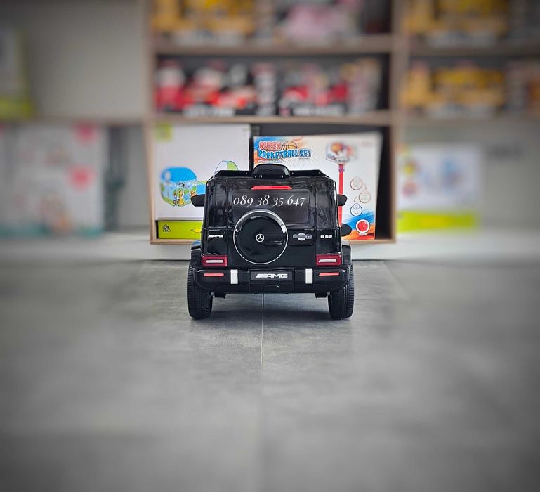 ТОП ЦЕНА!НОВО!Акумулаторен джип Mercedes G63 AMG с 12V,МЕКИ ГУМИ,USB