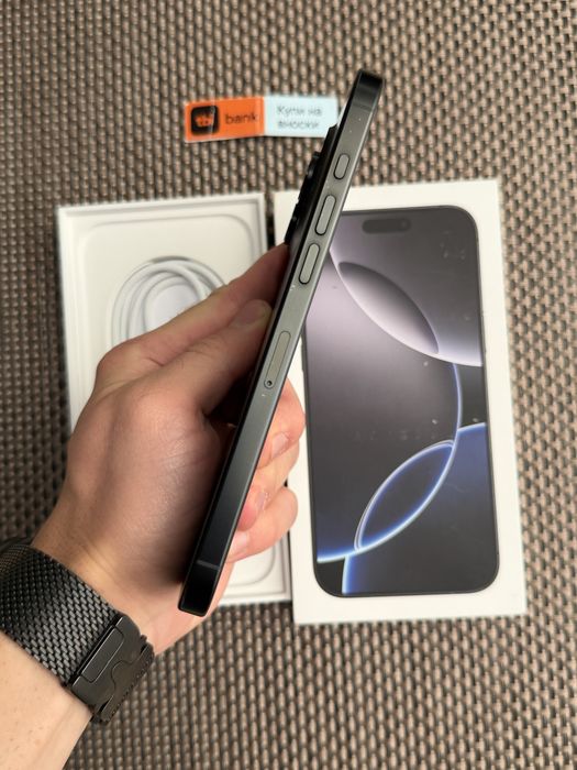 КАТО НОВ! 512Gb*ЛИЗИНГ* iPhone 16 Pro Max Blac Titanium 96% БАТЕРИЯ