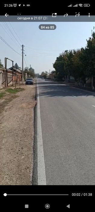 Йолни юзида участок Тошкент вилоят Ортачирчик туман  10сотиг ер