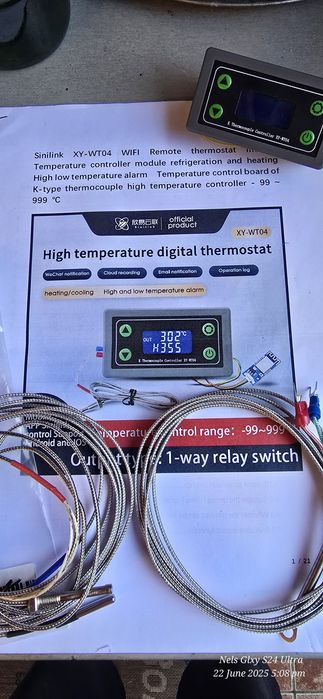 Termostat digital Sinilink XY-WT04 cu trei sonde
