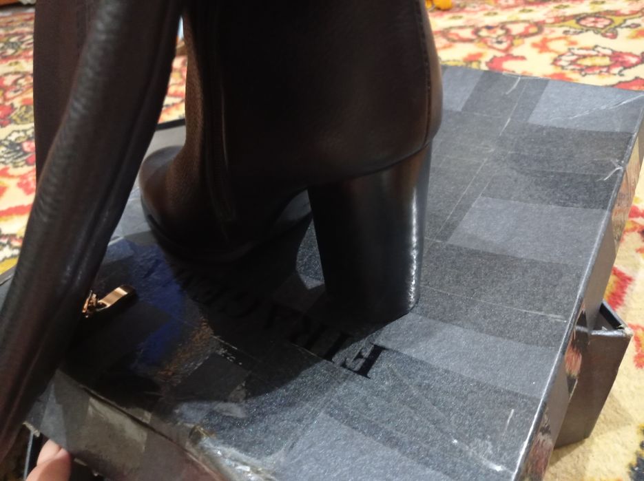 Сапоги женские, натуральная кожа