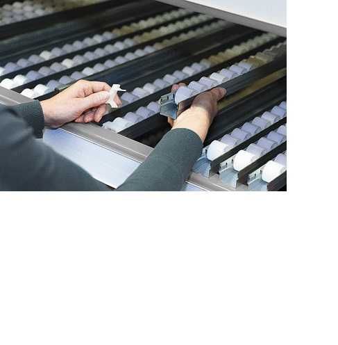 Șine cu role cilindrice 4 m - spațiere 33mm - Ø 32 mm