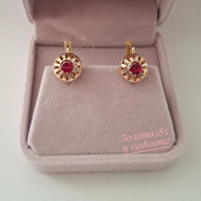 Золото 585 серьги