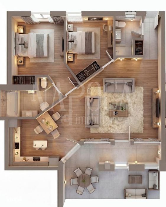 Apartament 3 camere de vanzare in Ultracentral, Oradea — fotografia 1