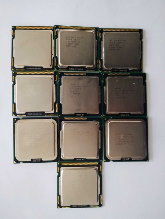 Lot 10 procesoare Intel testate, funcționale