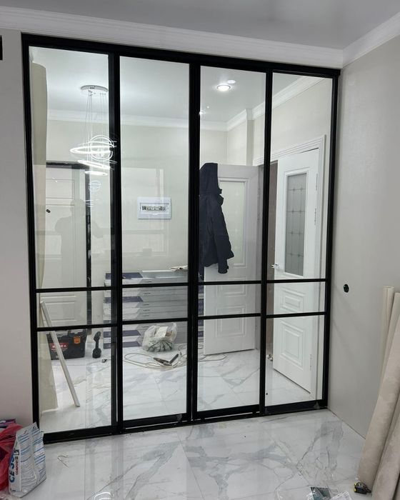 Лофт, душевые перегородки.