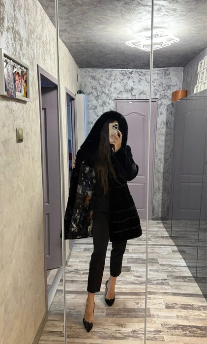 Blana naturala noua vizon cu mouton