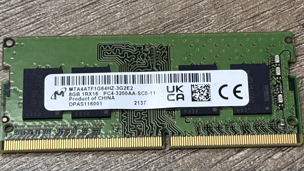 ОЗУ БУ Micron DDR4 8GB 3200MHz SO-DIMM для ноутбука