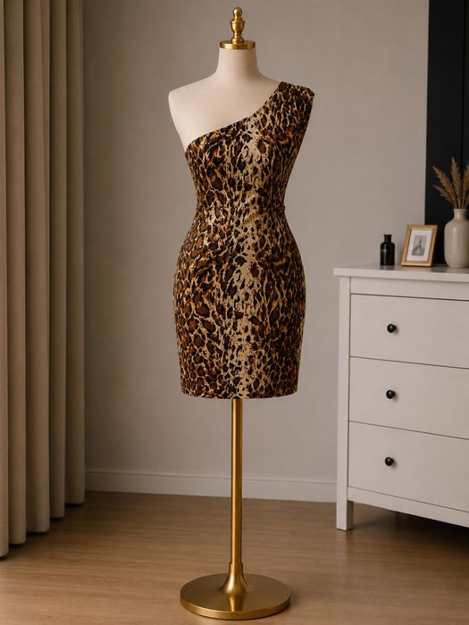 Rochie Animal print din catifea