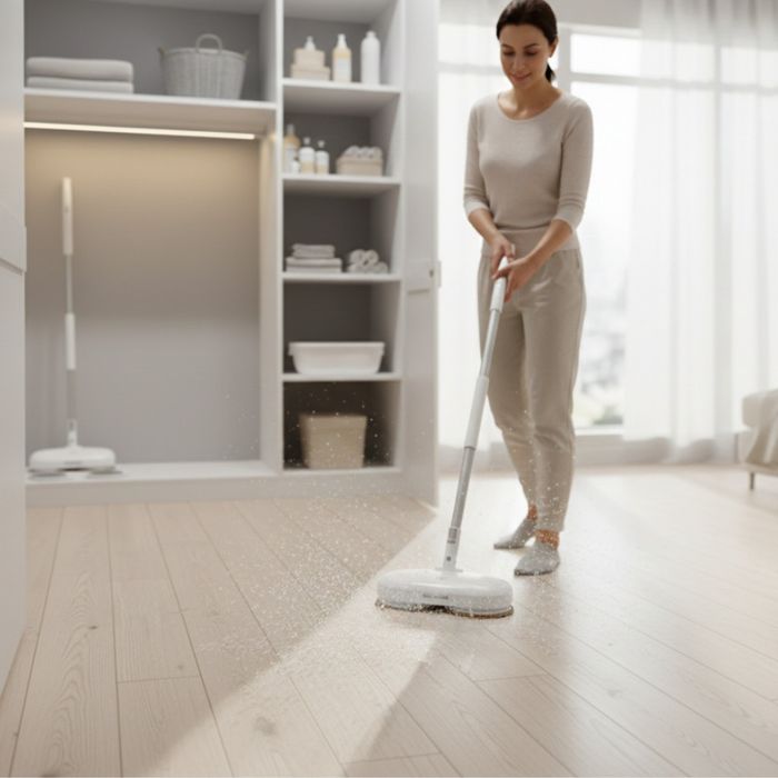 Електрически моп със спрей и центрофуга – за бързо и ефективно почиств