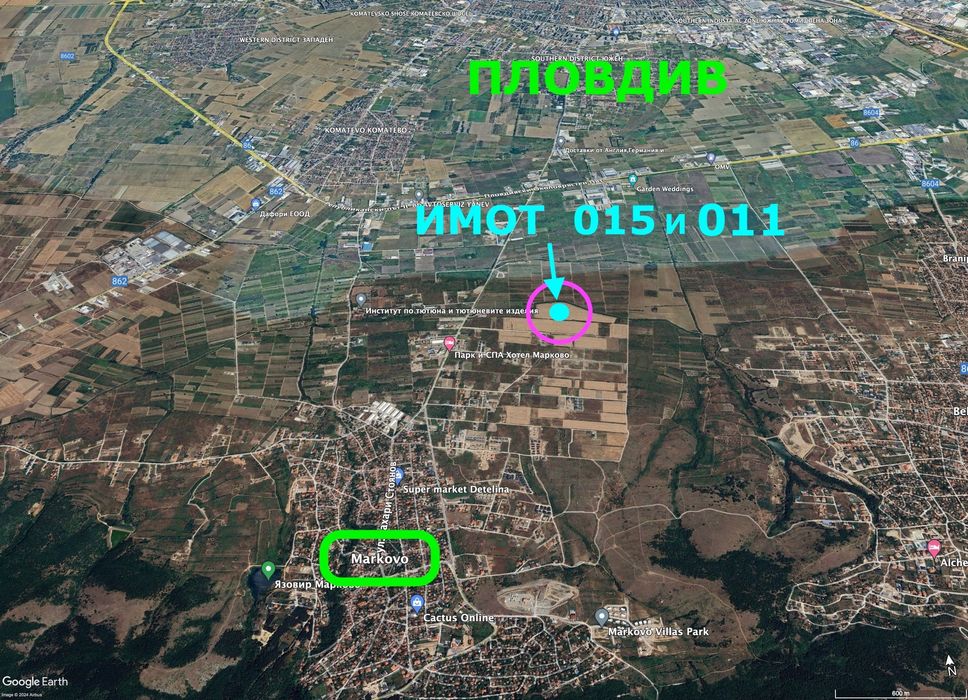 Продава се Парцел в с. Марково, Област Пловдив - 2910 кв.м за 41 €/кв.м - Снимка #5