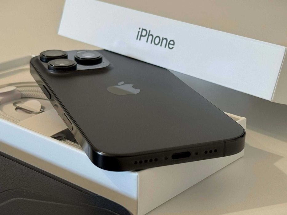 Бартер! Като НОВ! 98% Батерия! iPhone 16 Pro Black Titanium (Черен)