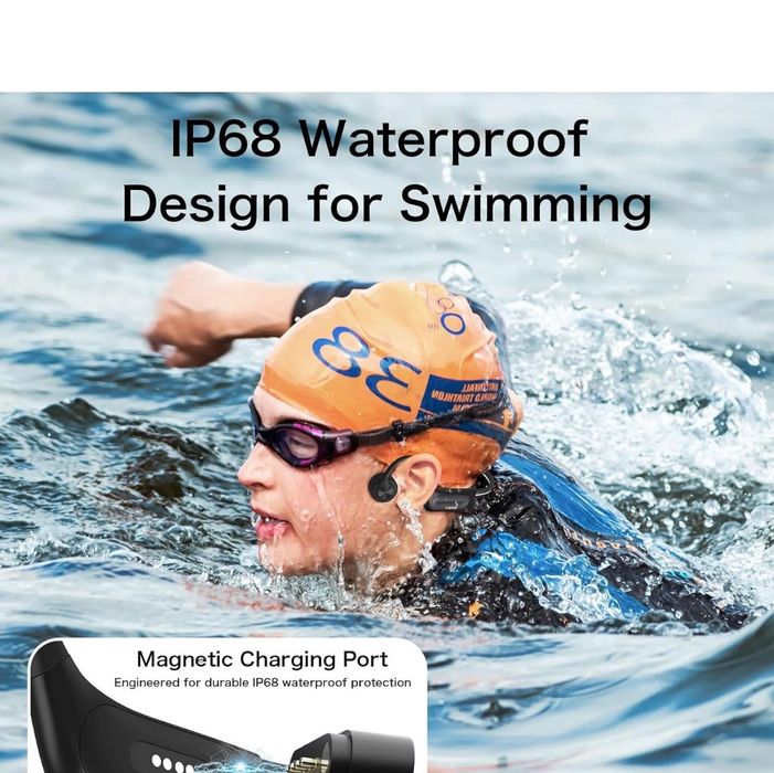 Спортни слушалки Wantek – 32GB памет, IP68 Водоустойчиви